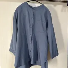 meiconne ダスティブルー　シャツ LLサイズ