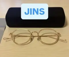 【お値下げ】JINS 度なし おしゃれメガネ　紫外線99%以上カット