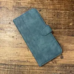ギャラクシー S25 FE 手帳型Androidケース 青緑色 未使用