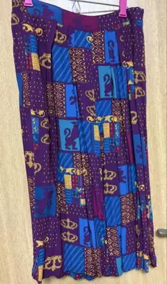 高円寺　古着　Bernetワイドパンツ　柄　派手　レディース