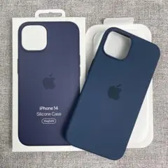 「新品未使用」iPhone 14 シリコンケース ネイビー MagSafe対応