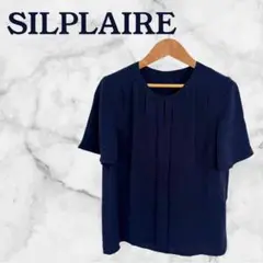 【SILPLAIRE 】ネイビー　半袖シャツ　夏　シンプル　ビジネス