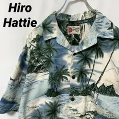 N-5474 90s Hiro Hattie ヴィンテージ アロハシャツ 開襟L