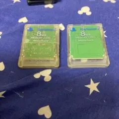 ps2 純正メモリーカード クリア 2個
