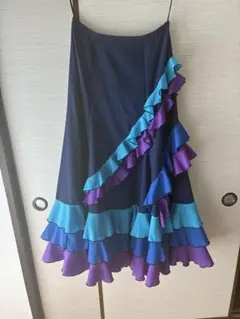 アトリエ貴美恵　ファルダ　ネイビー 青 紫 大き目サイズ
