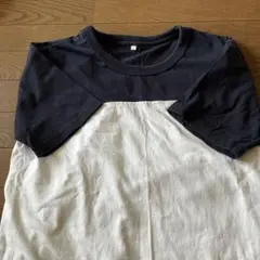 白黒ラグランTシャツ Mサイズ