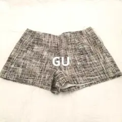 【GU】短パン ショートパンツ ツイード レディース ホットパンツ M