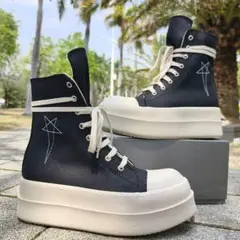 Rick Owens DRKSHDW Ramones ハイカットスニーカー 厚底