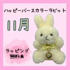 ハッピーバースパステルカラーラビット 11月  トパーズ　【無料ラッピングあり】