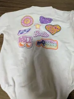2点セット バービー ステッカー付きロンパース