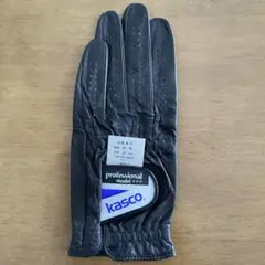 ⭐️新品・未使用品⭐️Kasco ゴルフグローブ 天然皮革　サイズ 22ブラック