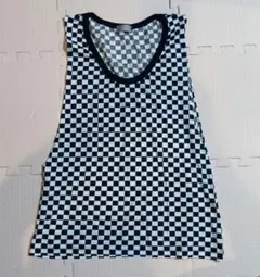 希少 dior homme エディスリマン チェック タンクトップ