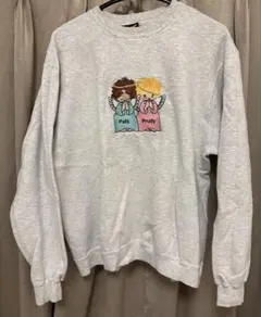 アメリカ　古着　USA古着　ヴィンテージ　レトロ　スウェット　グレー