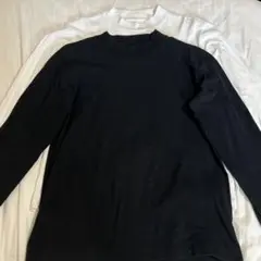 長袖Tシャツ　ブラック ホワイト 2色セット