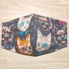 【490】ハンドメイド インナーマスク*猫柄*大人用