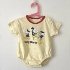 バースデイ ディズニー Huey Dewey Louieロンパース 80