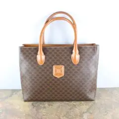 CELINE オールドセリーヌマカダム柄ハンドバッグ