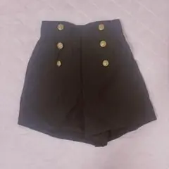 GRL グレイル mei30 ヴィンテージボタンハイウエストショートパンツ