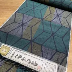 ★着物　反物　越後　伊乎乃紬　正絹　★