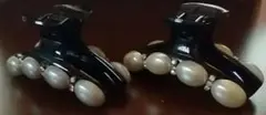 バンスクリップ ブラック 色違い2点セット