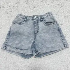 デニムショートパンツダメージ無地［150］ブルー系