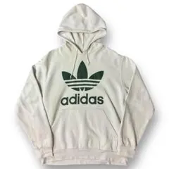 adidas トレフォイル ビッグロゴ プルオーバー パーカー オールド 古着