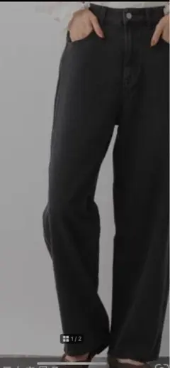 グローバルワーク　GOODデニムバギーパンツ