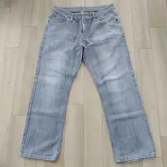 ストレートデニム L メンズライトブルー