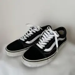 VANS スニーカー 25.0cm 黒 白 ユニセックス 秋冬
