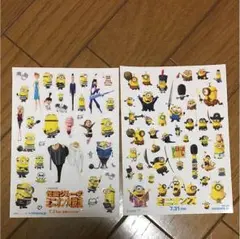 ミニオン シールステッカー 2枚セット 非売品