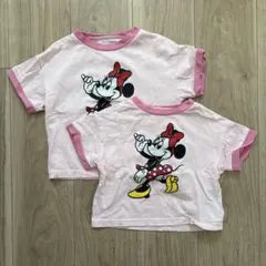 ミニーマウス Tシャツ 90cm、100cm 2枚セット