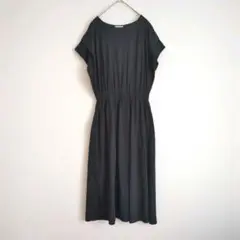 a.v.v standard アーヴェヴェ ロングワンピース M 黒 シンプル