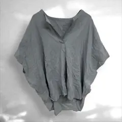 ヒロコビス　スキッパーカラー コットンVネックプルオーバートップス1（D0