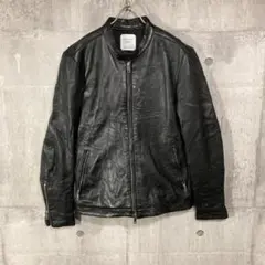 663 日本製 ユナイテッドトウキョウ レザージャケット ブラック 古着