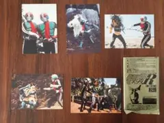 仮面ライダー1号、2号　チップスカード 5枚