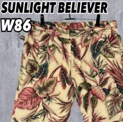 SUNLIGHT BELIEVER ボタニカル柄 ショートパンツ 大きいサイズ