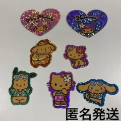 トコナツバケーション サンリオ　ステッカー　キティ　ポチャッコ　プリン　シナモン