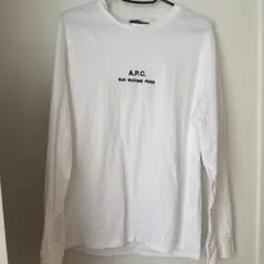 A.P.C. ホワイト長袖Tシャツ
