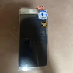 iPhone 14/13 手帳型ケース ネイビー 6.1 インチ