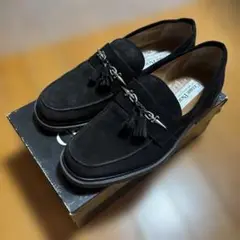 CESARE PACIOTTI ブラックスエードローファー