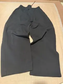 【UNIQLO】ユニクロC スウェットワイドパンツ 黒 M