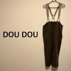 DouDou ドゥドゥ★サスペンダー付 フェイクスエードワンピース