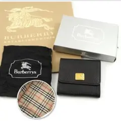 ✨新品未使用・箱付き✨ BURBERRY コインケース ノバチェック ホースロゴ