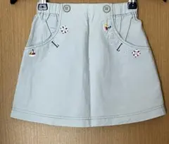 ELLE 刺繍付きスカート ライトグレー　110