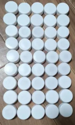 ホワイトプラスチック円形容器 50個セット