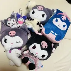 激安❗️クロミ ぬいぐるみ&マスコット&ふわふわバッグ 6点セット サンリオ