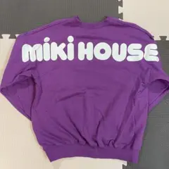 MIKI HOUSE 紫 トレーナー Sサイズ