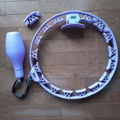 パープルエクササイズフラフープ ボトル付き