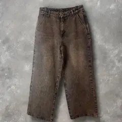ADAMASTE 12oz semi flare denim pants M