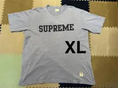 【XL】Supreme Heather Athletic T 青 カレッジロゴ